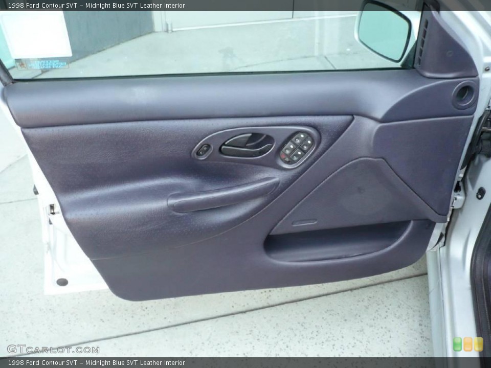 Midnight Blue SVT Leather Interior Door Panel for the 1998 Ford Contour SVT #15530502
