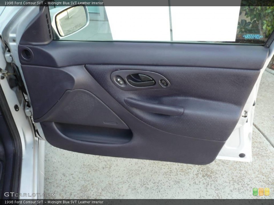Midnight Blue SVT Leather Interior Door Panel for the 1998 Ford Contour SVT #15530514