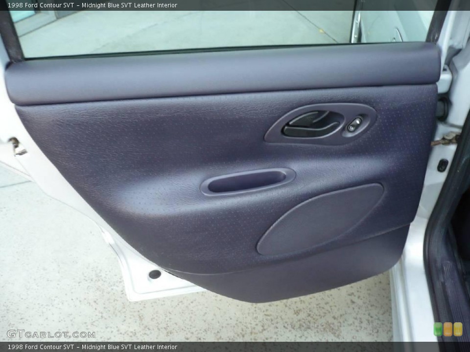 Midnight Blue SVT Leather Interior Door Panel for the 1998 Ford Contour SVT #15530518