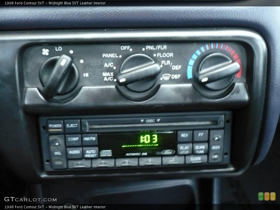 Midnight Blue SVT Leather Interior Controls for the 1998 Ford Contour SVT #15530526