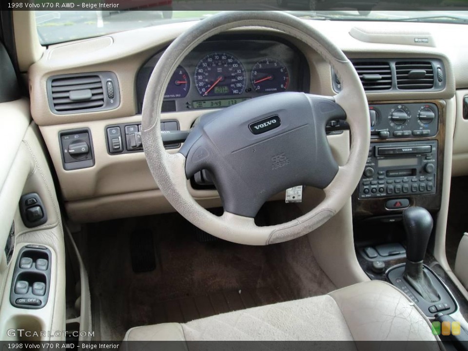 Beige Interior Steering Wheel for the 1998 Volvo V70 R AWD #15530590