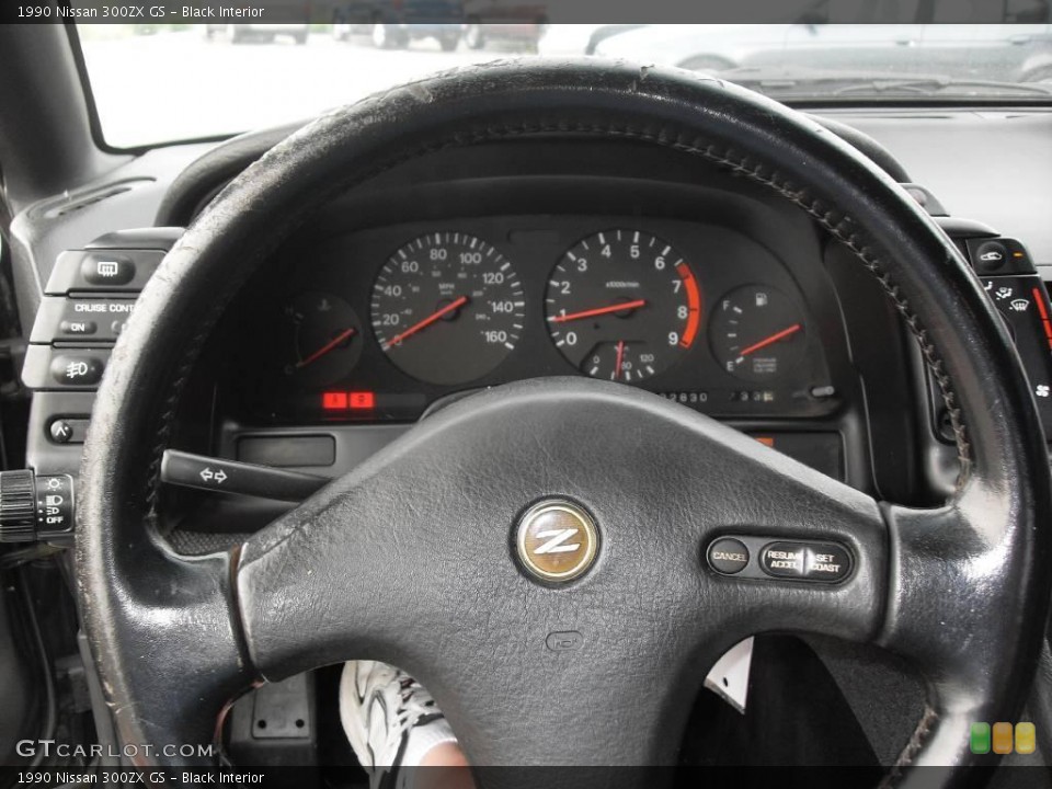 Black Interior Steering Wheel for the 1990 Nissan 300ZX GS #15659623