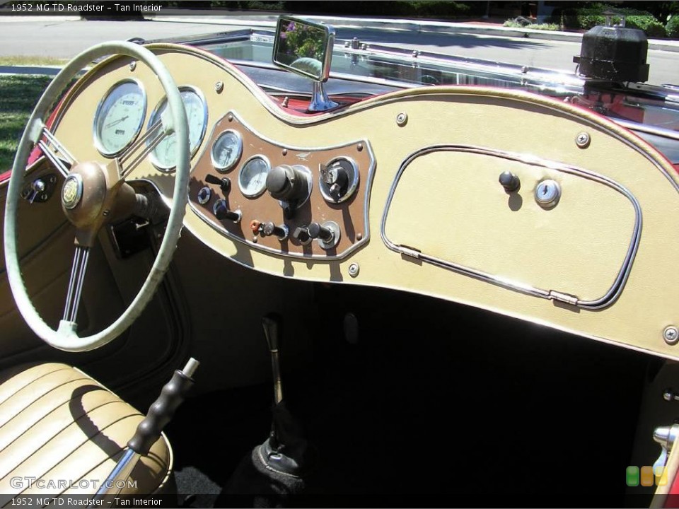Tan Interior Dashboard for the 1952 MG TD Roadster #15662050