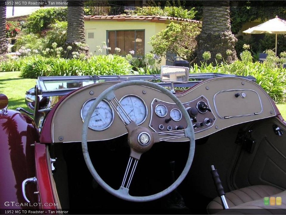 Tan Interior Dashboard for the 1952 MG TD Roadster #15662086