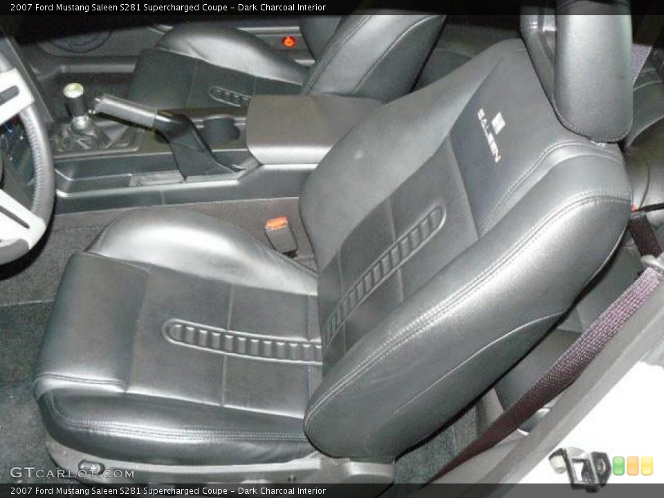 Dark Charcoal Interior Front Seat for the 2007 Ford Mustang Saleen S281 Supercharged Coupe #1579454