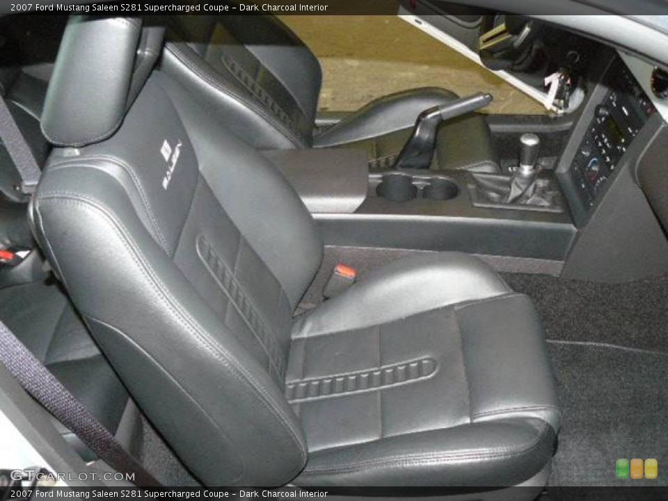 Dark Charcoal Interior Front Seat for the 2007 Ford Mustang Saleen S281 Supercharged Coupe #1579469