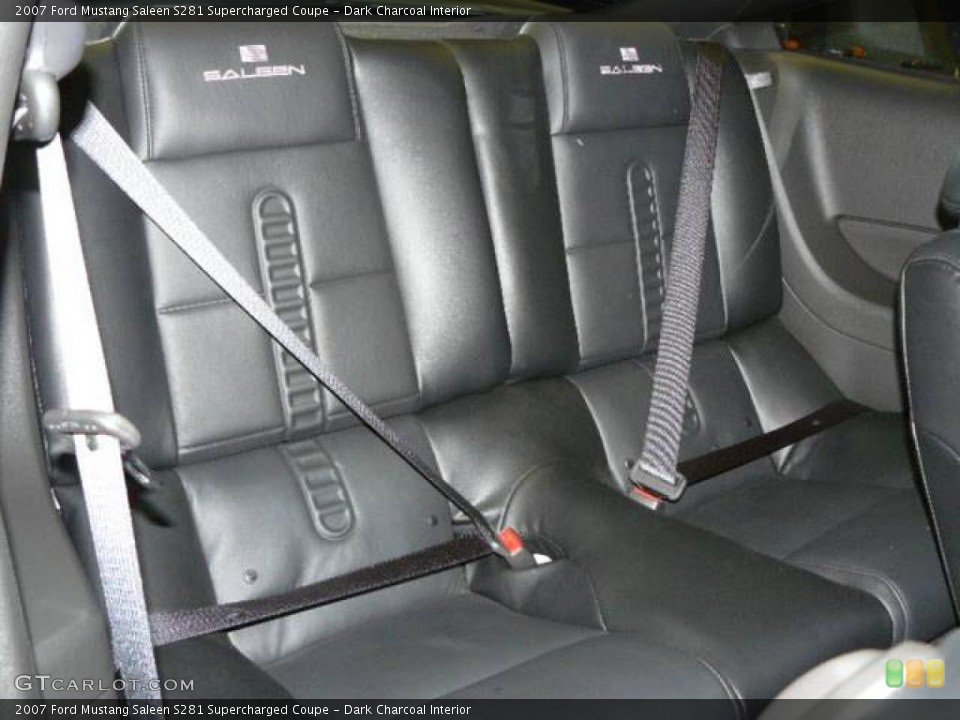 Dark Charcoal Interior Rear Seat for the 2007 Ford Mustang Saleen S281 Supercharged Coupe #1579479
