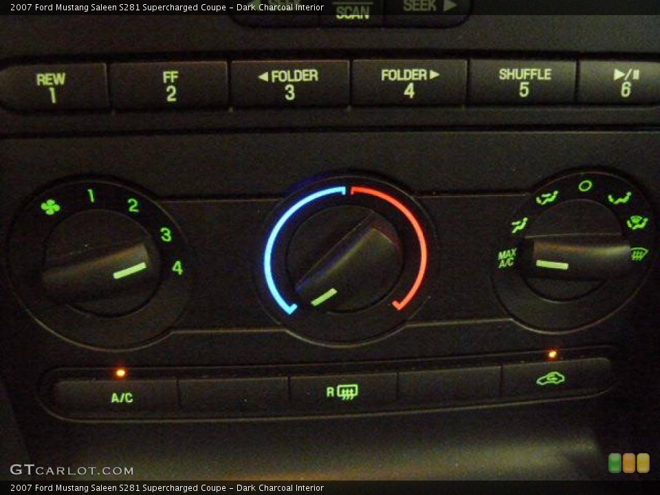Dark Charcoal Interior Controls for the 2007 Ford Mustang Saleen S281 Supercharged Coupe #1579522