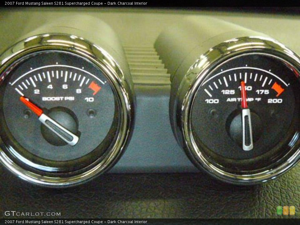 Dark Charcoal Interior Gauges for the 2007 Ford Mustang Saleen S281 Supercharged Coupe #1579547