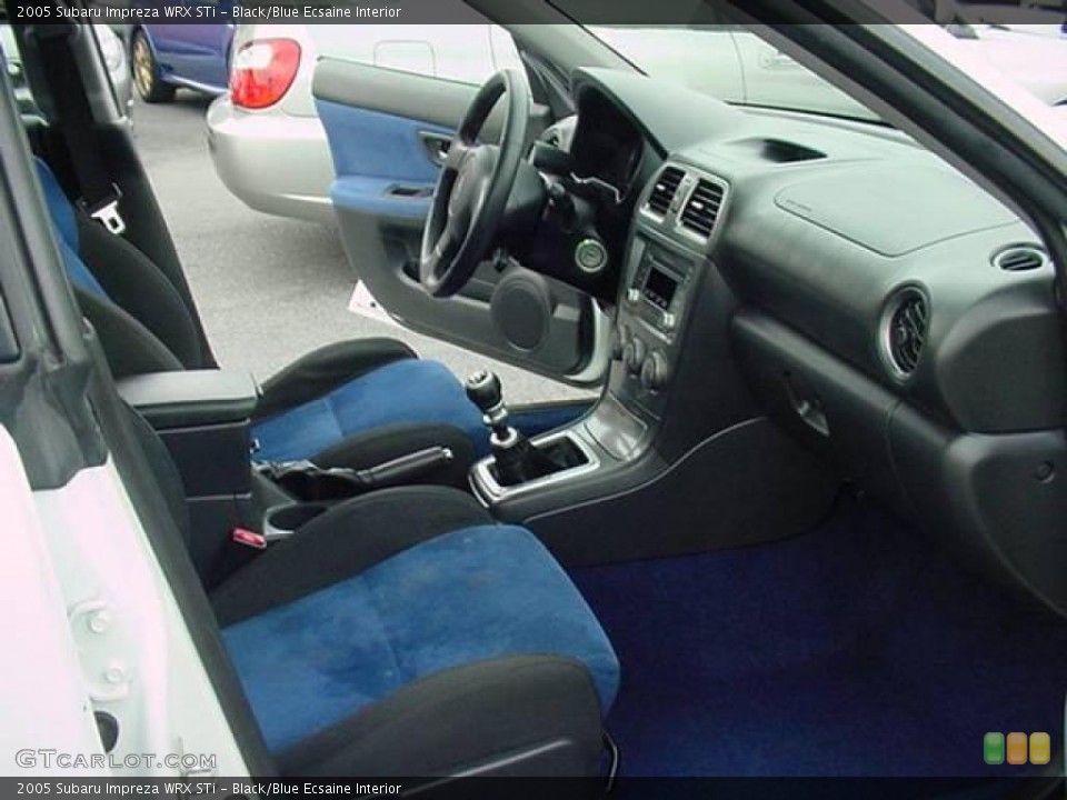 Black/Blue Ecsaine Interior Transmission for the 2005 Subaru Impreza WRX STi #15924802