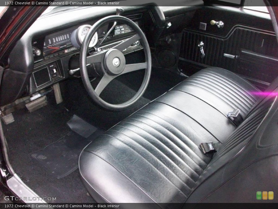 Black Interior Photo for the 1972 Chevrolet El Camino  #15978220