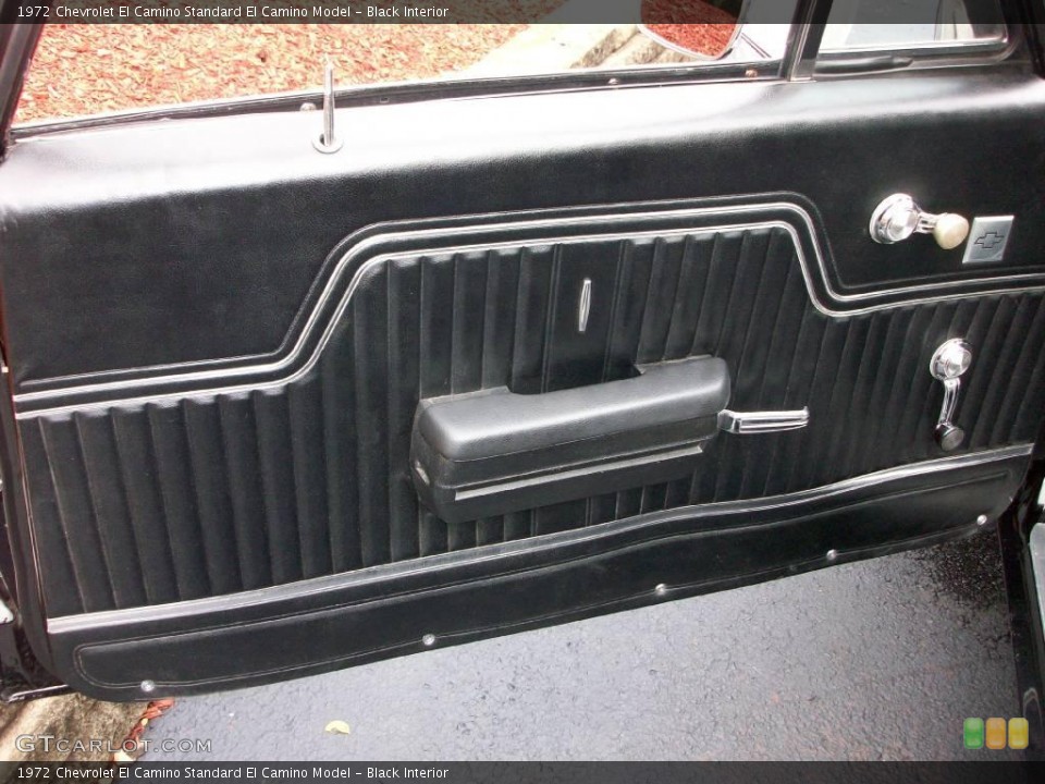 Black Interior Door Panel for the 1972 Chevrolet El Camino  #15978228