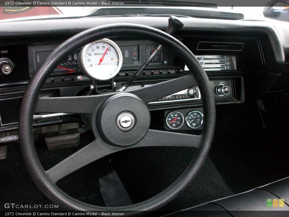 Black Interior Controls for the 1972 Chevrolet El Camino  #15978232