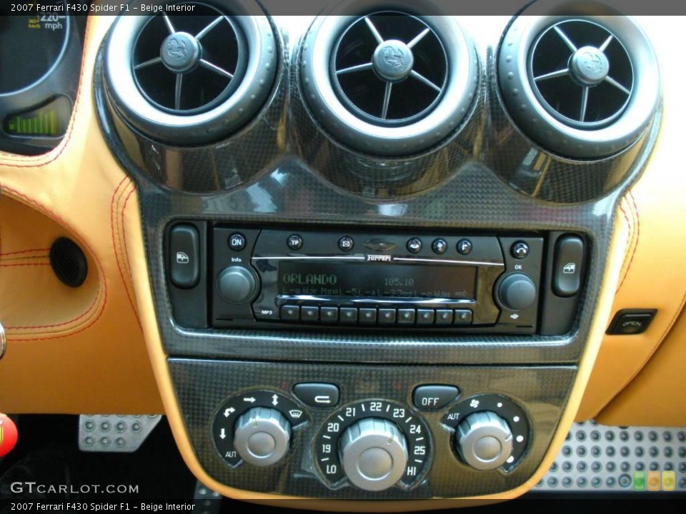 Beige Interior Controls for the 2007 Ferrari F430 Spider F1 #15981816