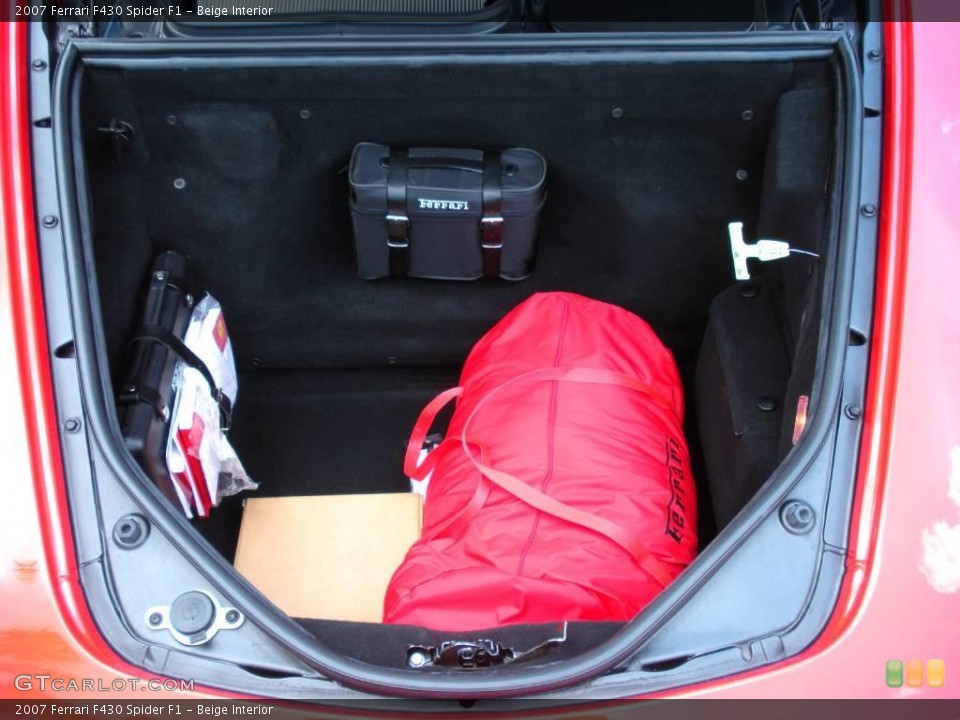 Beige Interior Trunk for the 2007 Ferrari F430 Spider F1 #15981968