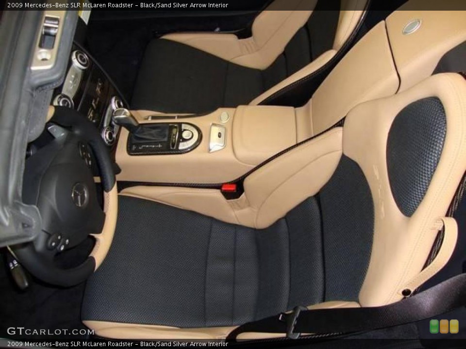 Black/Sand Silver Arrow Interior Photo for the 2009 Mercedes-Benz SLR McLaren Roadster #15997334