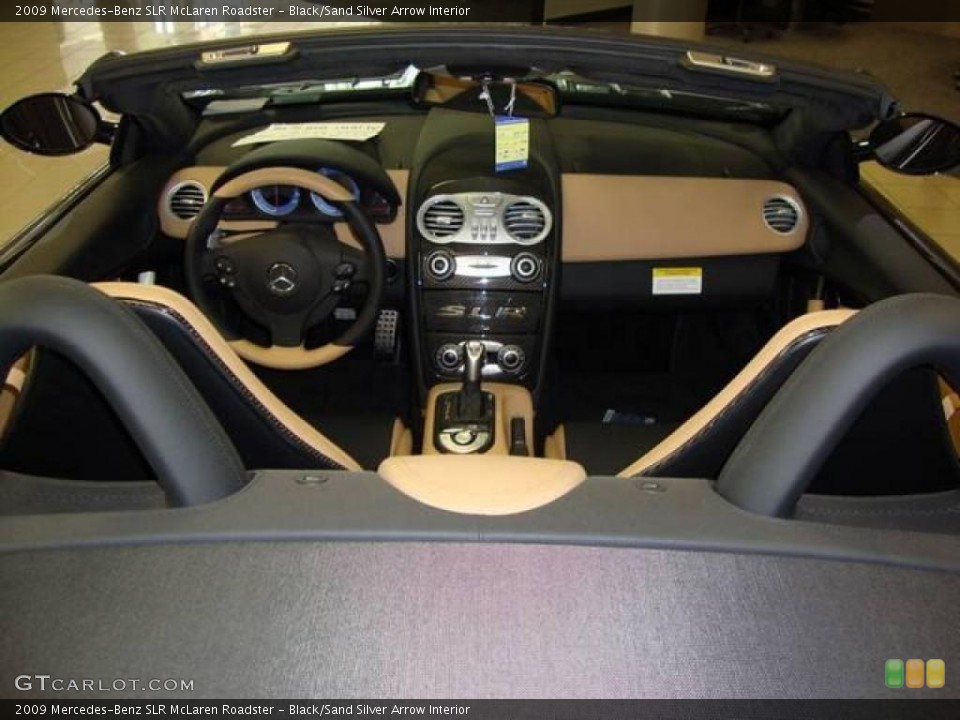 Black/Sand Silver Arrow Interior Dashboard for the 2009 Mercedes-Benz SLR McLaren Roadster #15997354
