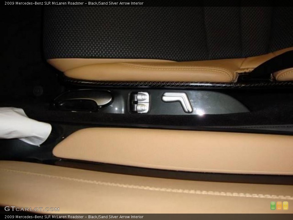Black/Sand Silver Arrow Interior Controls for the 2009 Mercedes-Benz SLR McLaren Roadster #15997463