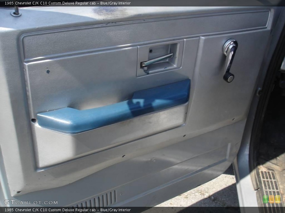 Blue/Gray Interior Door Panel for the 1985 Chevrolet C/K C10 Custom Deluxe Regular cab #16003189