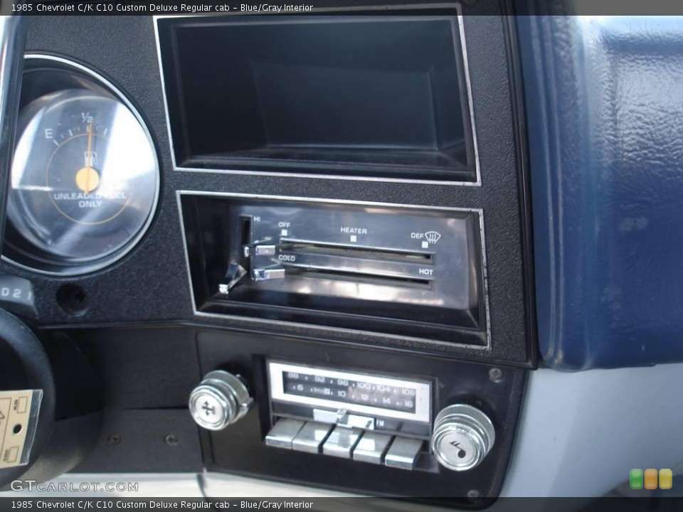 Blue/Gray Interior Controls for the 1985 Chevrolet C/K C10 Custom Deluxe Regular cab #16003408