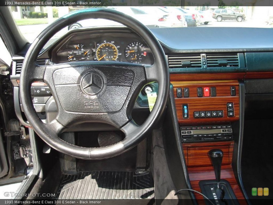 Black Interior Dashboard for the 1993 Mercedes-Benz E Class 300 E Sedan #16057969