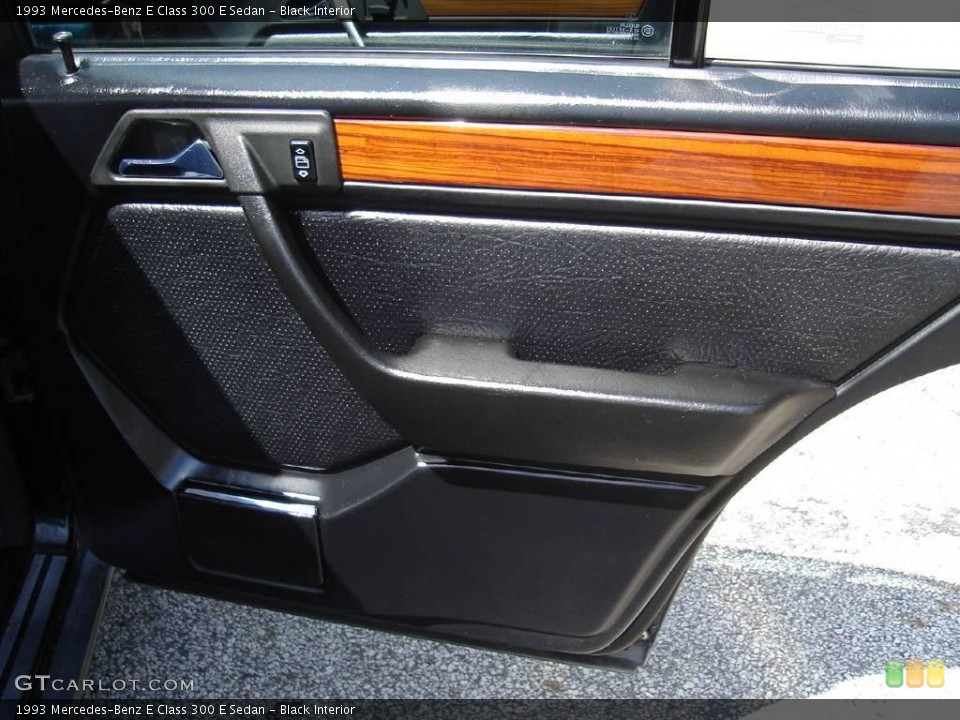 Black Interior Door Panel for the 1993 Mercedes-Benz E Class 300 E Sedan #16057977