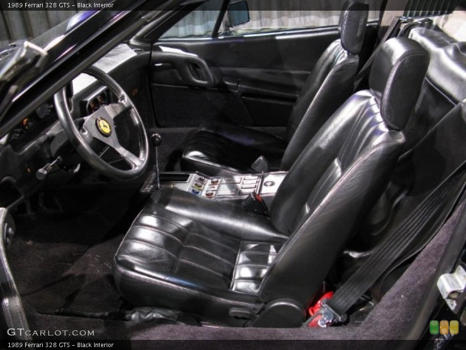 Black Interior Photo for the 1989 Ferrari 328 GTS #16139480