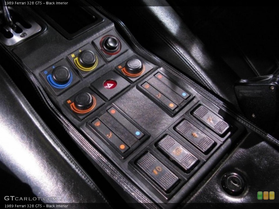 Black Interior Controls for the 1989 Ferrari 328 GTS #16139500