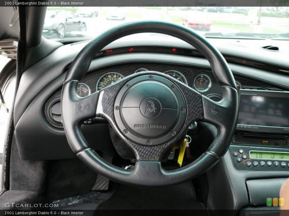 Black Interior Steering Wheel for the 2001 Lamborghini Diablo 6.0 #16340748