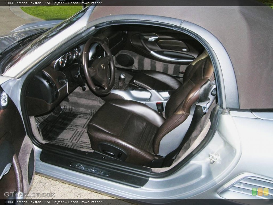 Cocoa Brown Interior Photo for the 2004 Porsche Boxster S 550 Spyder #16346357