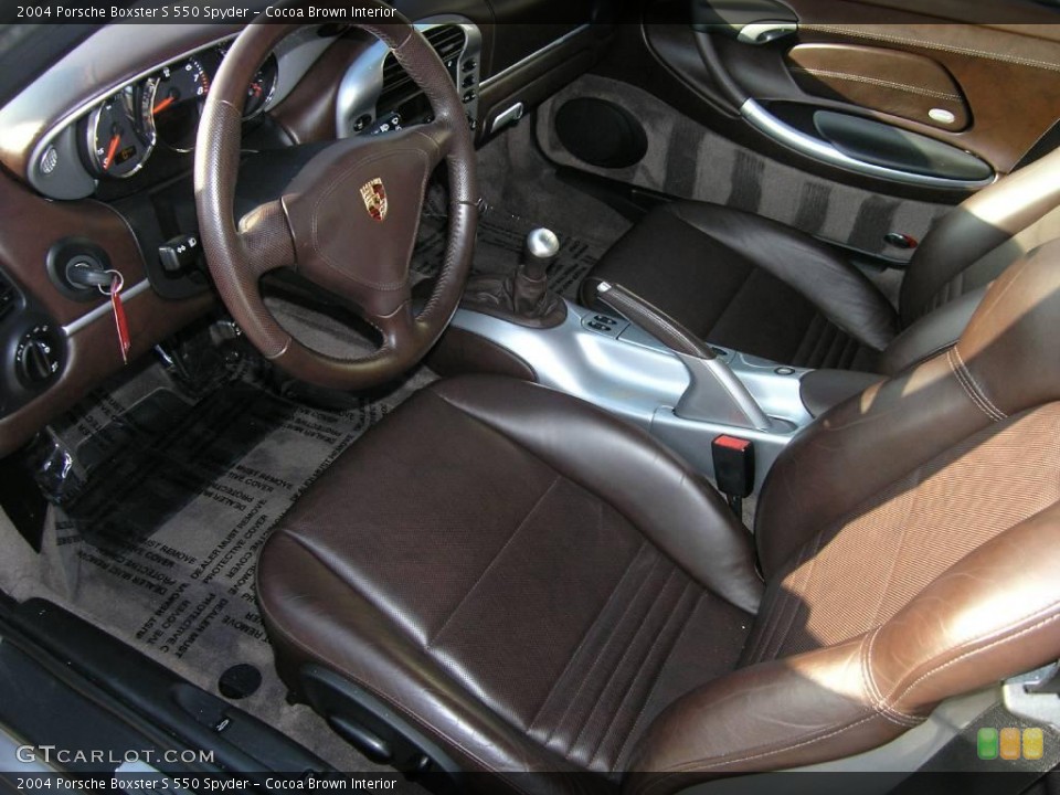 Cocoa Brown 2004 Porsche Boxster Interiors