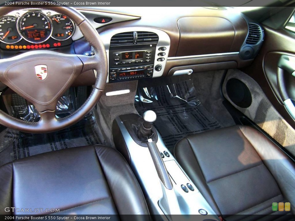 Cocoa Brown Interior Photo for the 2004 Porsche Boxster S 550 Spyder #16346389