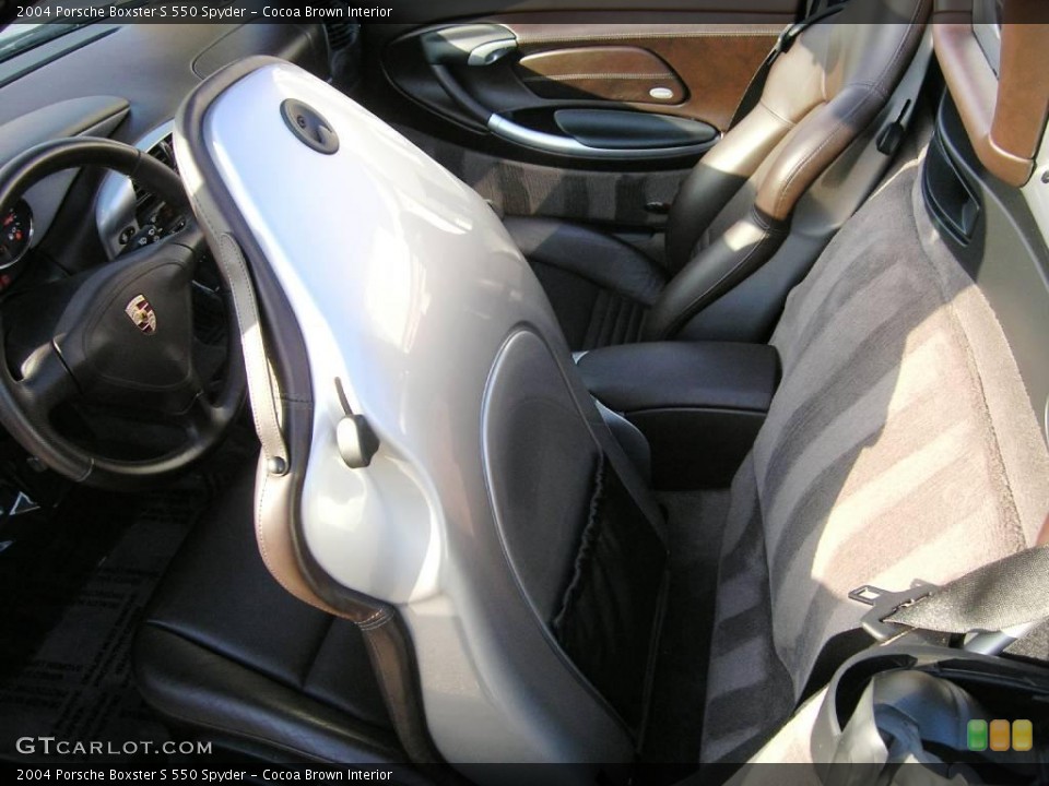 Cocoa Brown Interior Photo for the 2004 Porsche Boxster S 550 Spyder #16346397