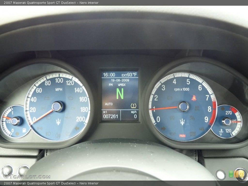 Nero Interior Gauges for the 2007 Maserati Quattroporte Sport GT DuoSelect #16352271