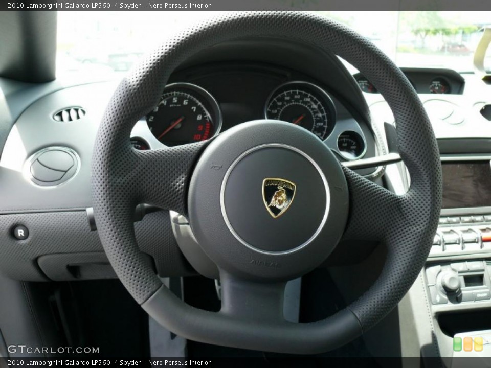 Nero Perseus Interior Steering Wheel for the 2010 Lamborghini Gallardo LP560-4 Spyder #16356681