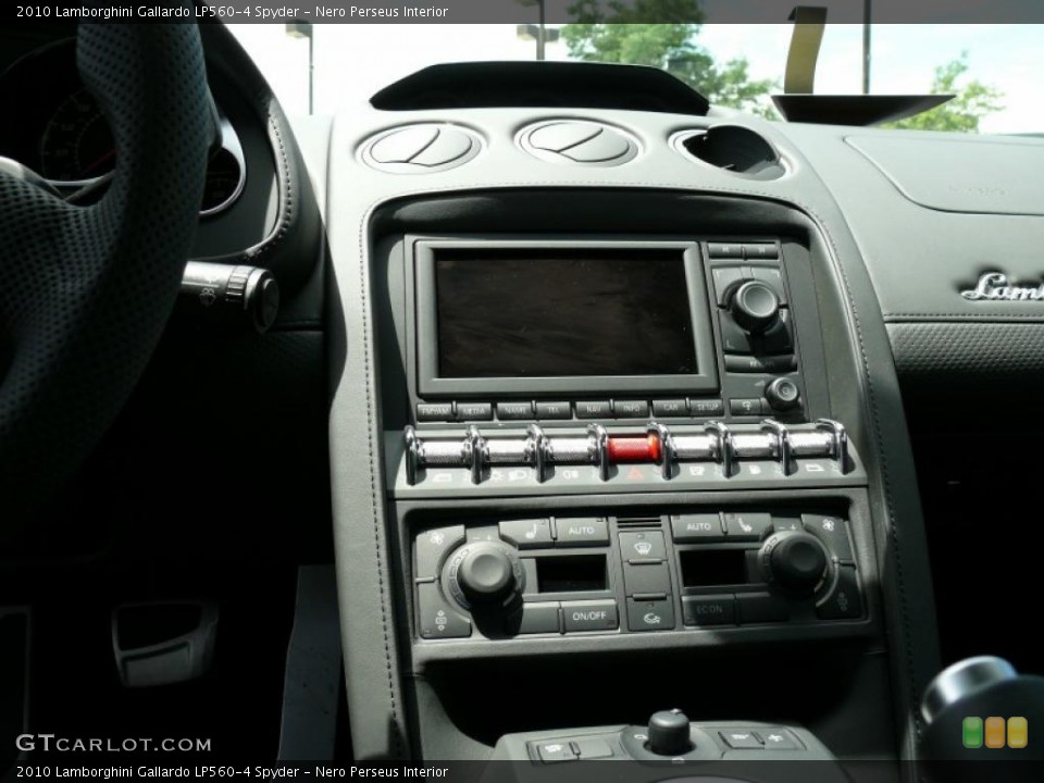Nero Perseus Interior Controls for the 2010 Lamborghini Gallardo LP560-4 Spyder #16356693