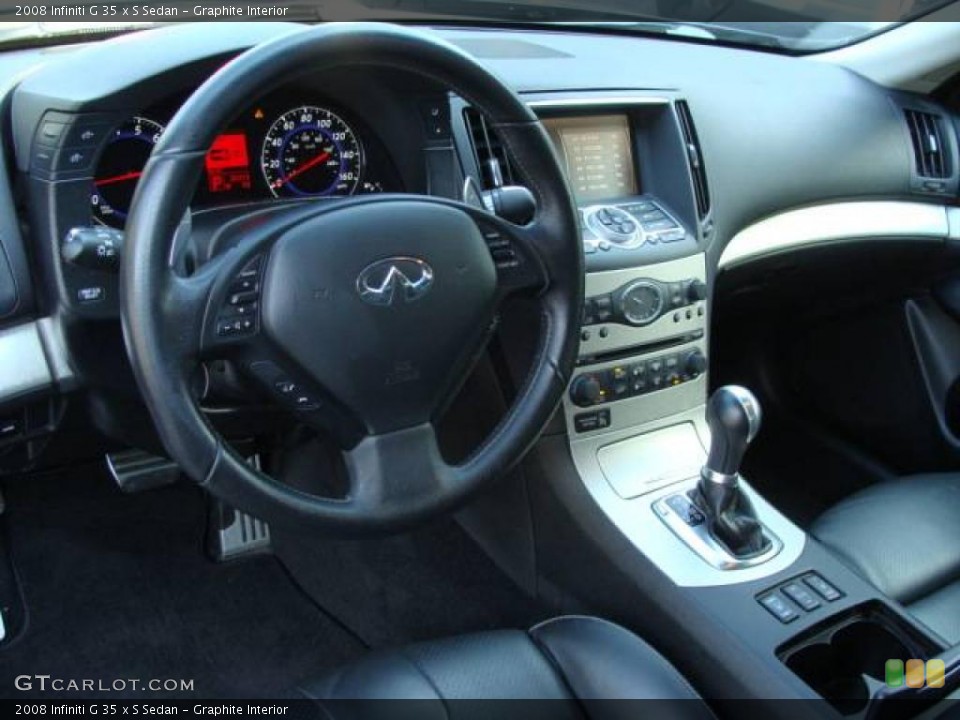 Graphite Interior Steering Wheel for the 2008 Infiniti G 35 x S Sedan #16357327