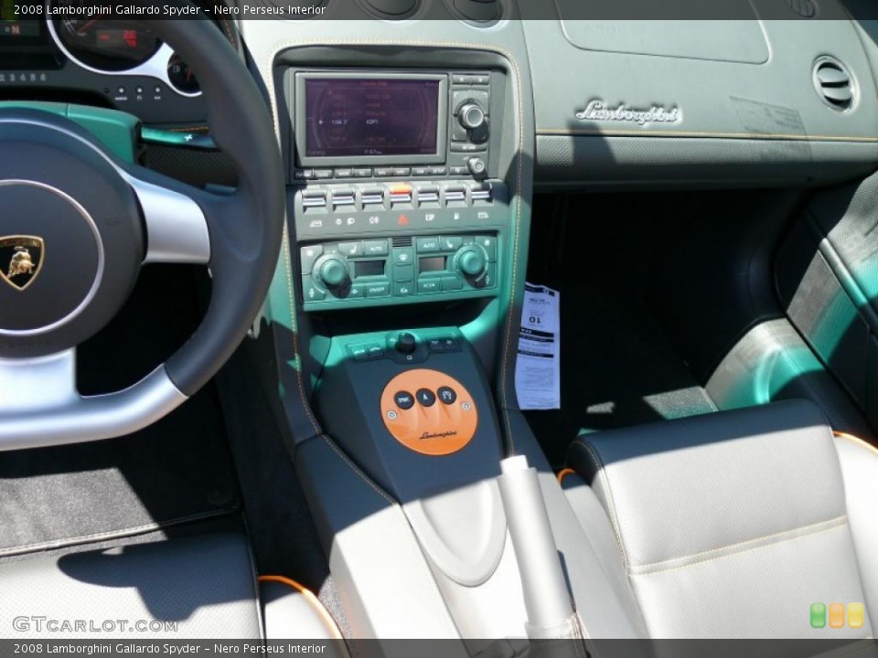 Nero Perseus Interior Controls for the 2008 Lamborghini Gallardo Spyder #16360596