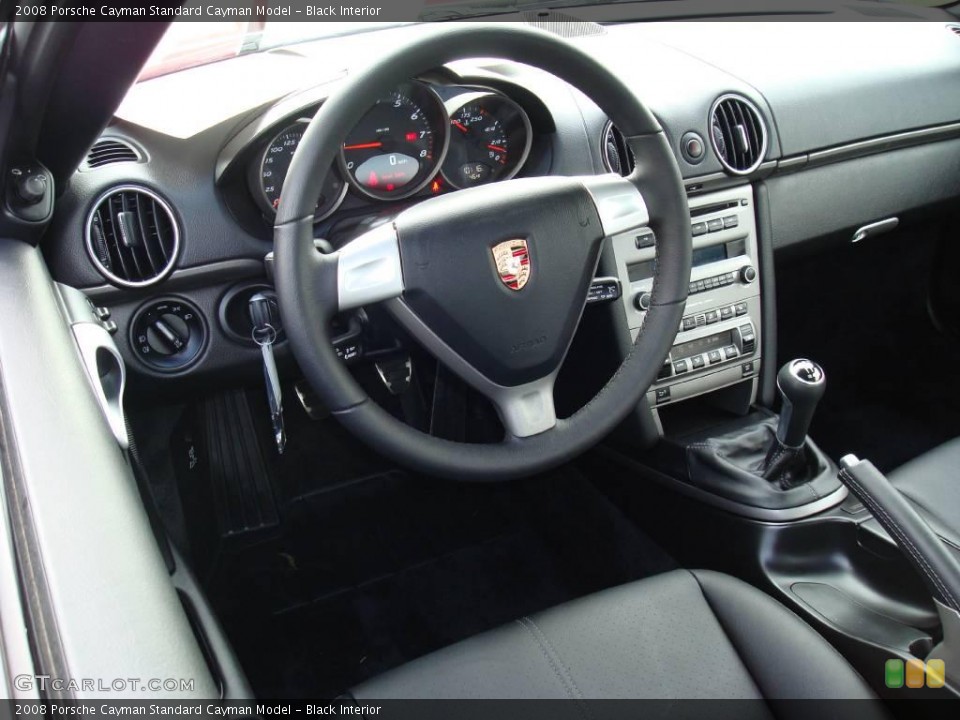 Black Interior Steering Wheel for the 2008 Porsche Cayman  #1638525