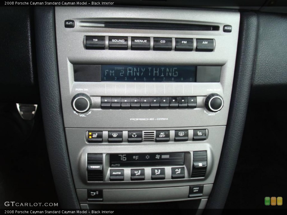 Black Interior Controls for the 2008 Porsche Cayman  #1638580