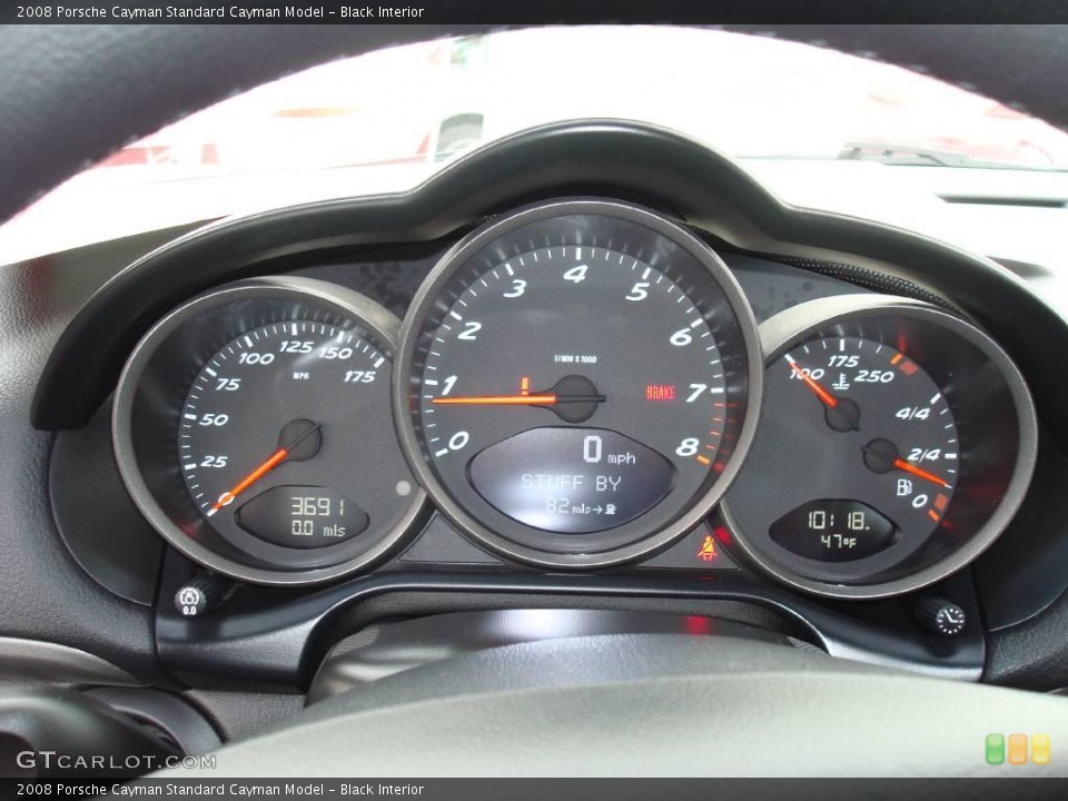 Black Interior Gauges for the 2008 Porsche Cayman  #1638590