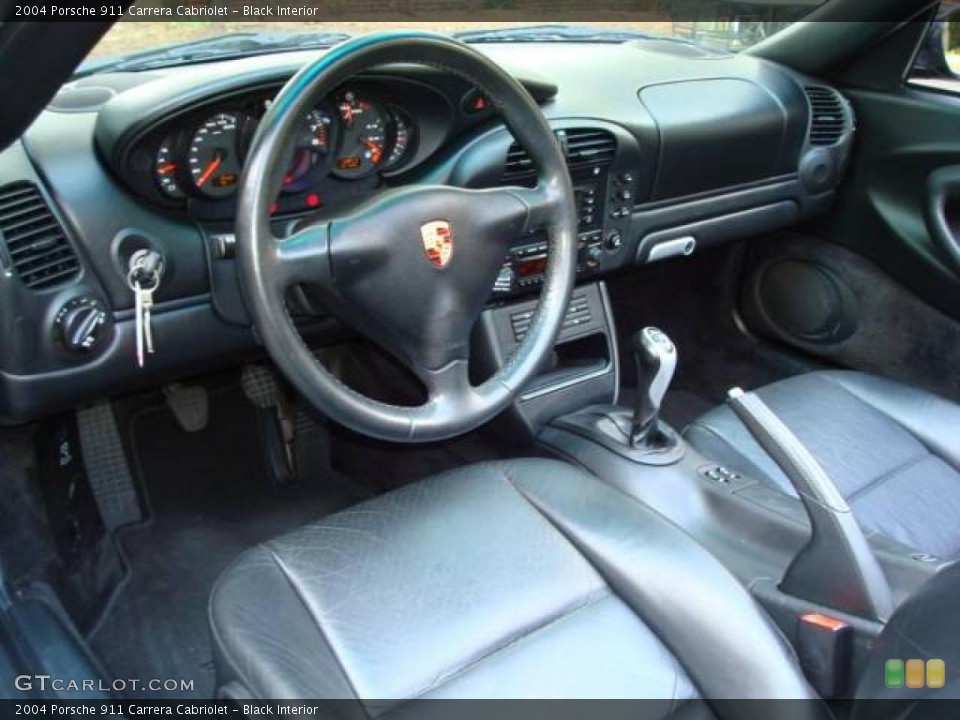 Black Interior Photo for the 2004 Porsche 911 Carrera Cabriolet #16579672