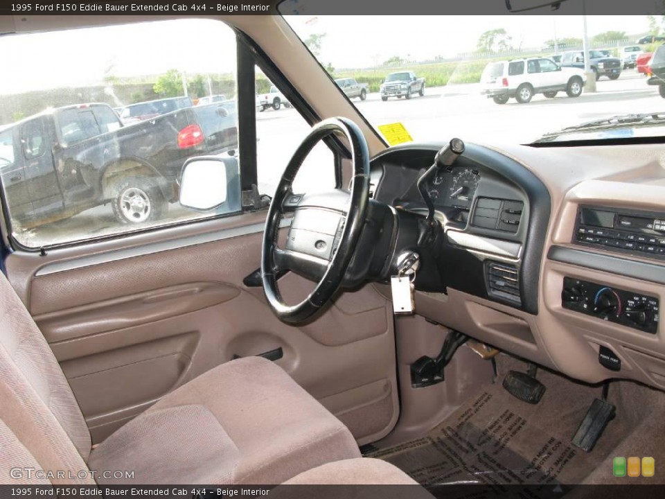 Beige Interior Dashboard for the 1995 Ford F150 Eddie Bauer Extended Cab 4x4 #16611400