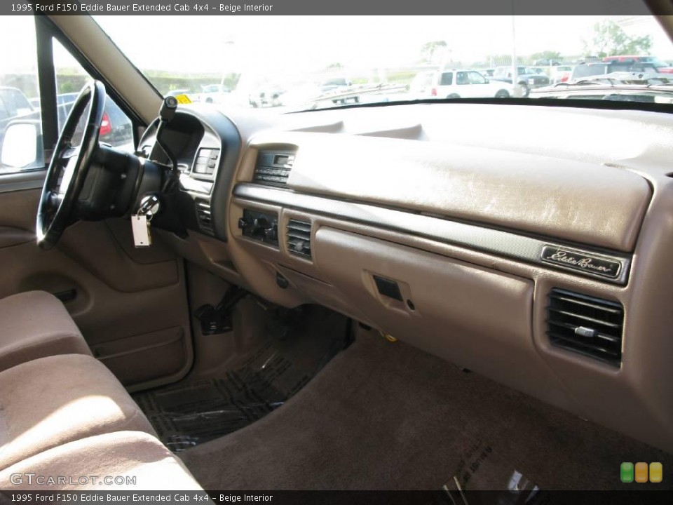 Beige Interior Dashboard for the 1995 Ford F150 Eddie Bauer Extended Cab 4x4 #16611408