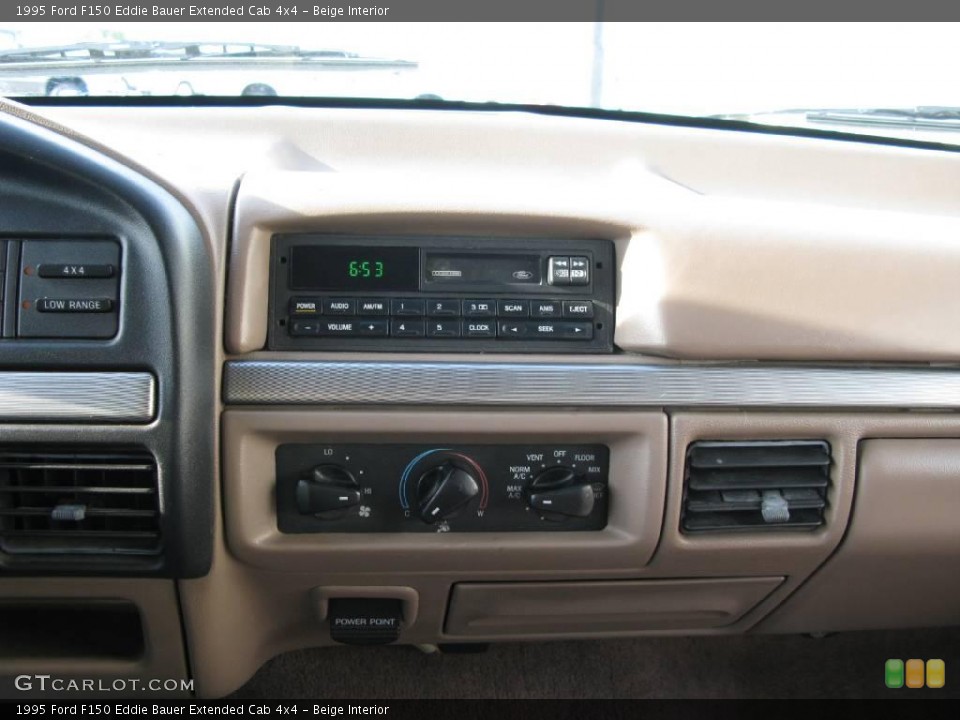 Beige Interior Controls for the 1995 Ford F150 Eddie Bauer Extended Cab 4x4 #16611508