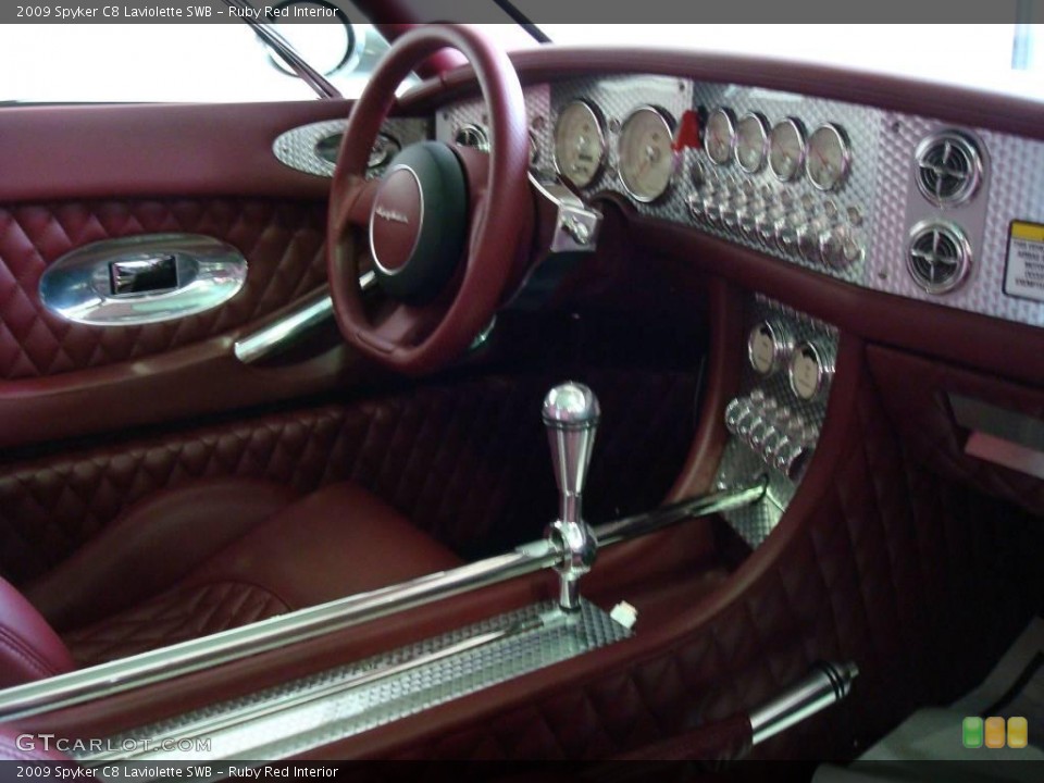 Ruby Red 2009 Spyker C8 Laviolette Interiors