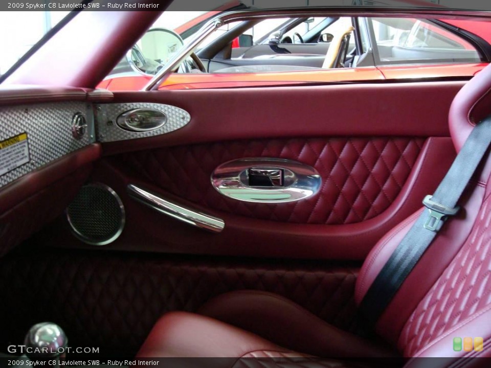 Ruby Red Interior Door Panel for the 2009 Spyker C8 Laviolette SWB #1664272
