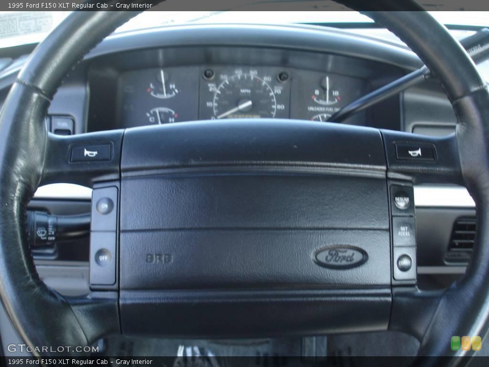 Gray Interior Steering Wheel for the 1995 Ford F150 XLT Regular Cab #16777459