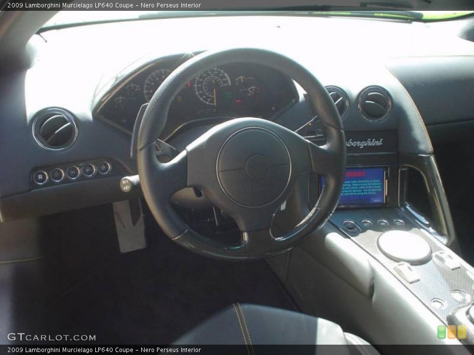 Nero Perseus Interior Dashboard for the 2009 Lamborghini Murcielago LP640 Coupe #16914202
