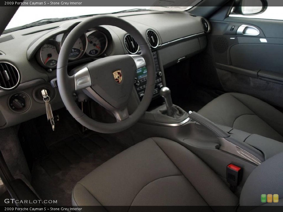 Stone Grey Interior Photo for the 2009 Porsche Cayman S #16928621